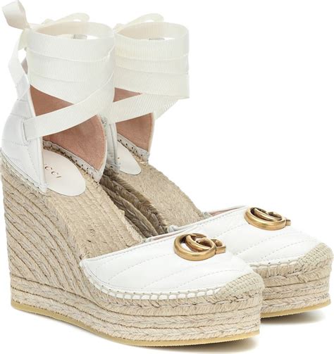 gucci marmont leather espadrilles|Gucci espadrilles denim.